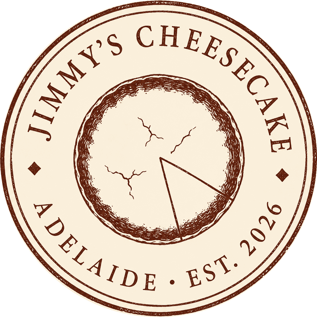 Jimmy's Cheesecake stamp — Adelaide, est. 2026